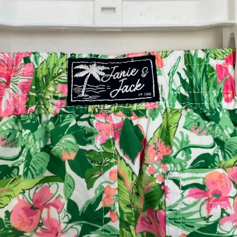 Janie and Jack Recycled Tropical Floral Swim Trunk